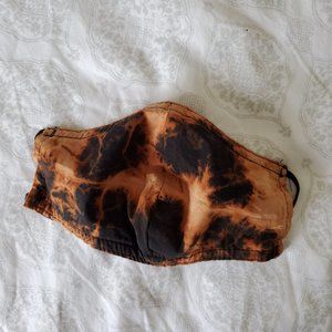 matching mask and tote set reverse tie dye